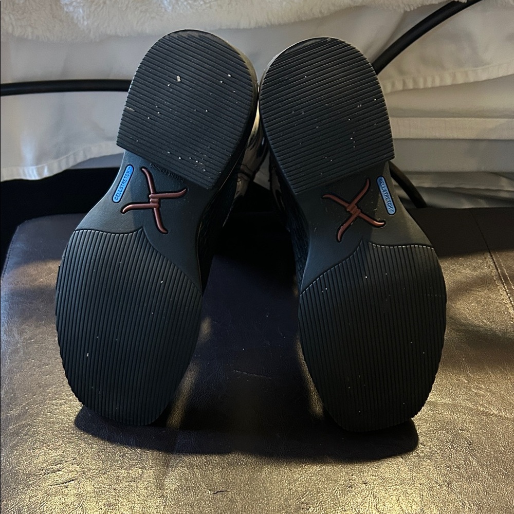 Twisted X Black and Cream Cowboy Boots - Picture 5 of 5